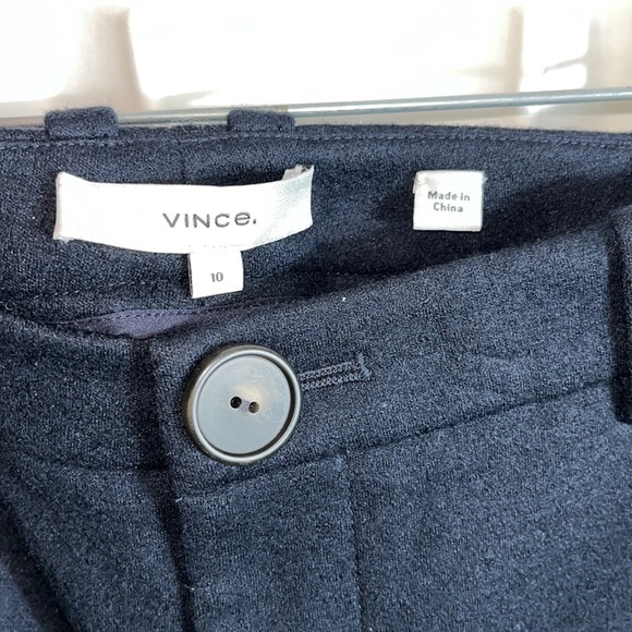 NEW Vince 67% wool Mid Rise Cozy Stitch Front Pant SZ 10.     (97) - Picture 2 of 4